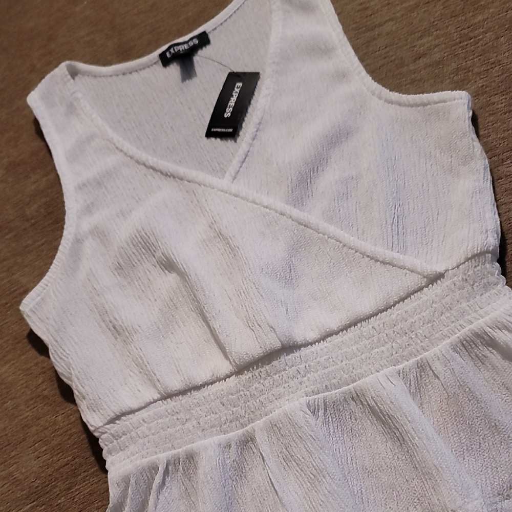 Express White Wrap Top - Picture 3 of 13